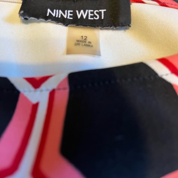 Nine West Sz 12  Work Summer Wedding packable Causal 3/4 Sleeve Dress - Picture 3 of 8